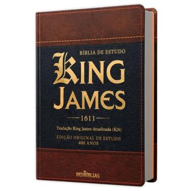 Imagem de Bíblia Sagrada De Estudo King James 1611 - Tricolor - Capa Dura - 31x2