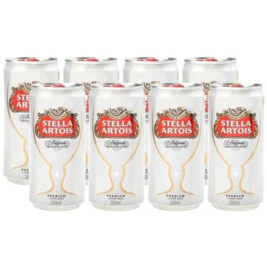 Imagem de Cerveja Stella Artois 8 Unidades Lata - 269ml