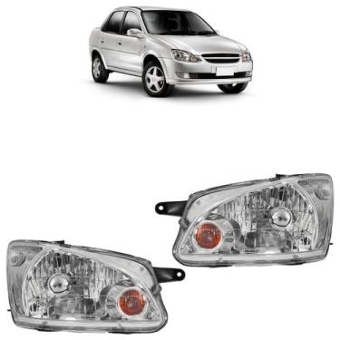 Imagem de Farol Dianteiro Classic 2011 A 2016 Máscara Cromada - Automotive Impor