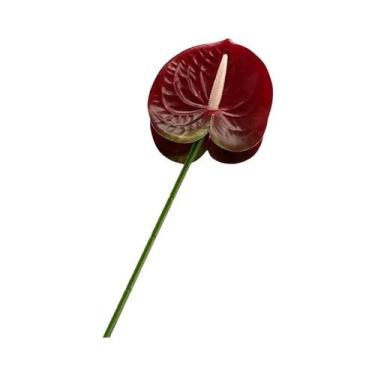 Imagem de Flores Artificiais Impressas Em 3D Anthurium 5 10 20pcs Decoração Para