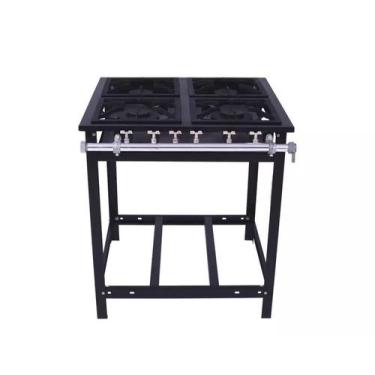 Imagem de Fogão Industrial 4 Bocas 2QS/2QD 30x30 Linha Extra Baixa Pressão Venân