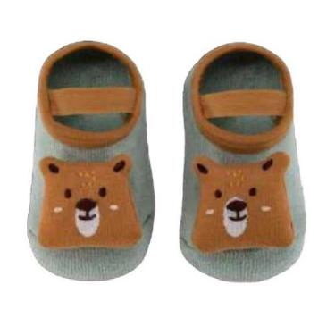 Imagem de Meia sapatilha anti derrapante urso 6-12 meses - Buba