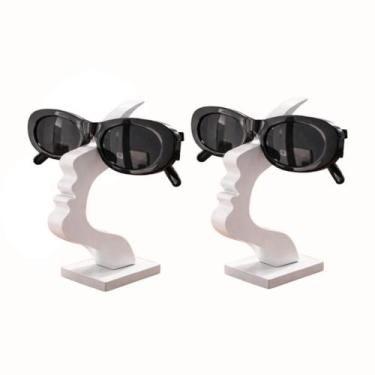 Imagem de Kit 2 Porta Óculos Decorativos Estilo Rosto - Suporte Organizador Mode