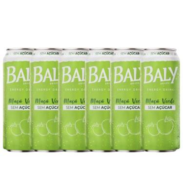 Imagem de Kit 6 Energético Maçã Verde Zero Açúcar Baly Lata 473ml