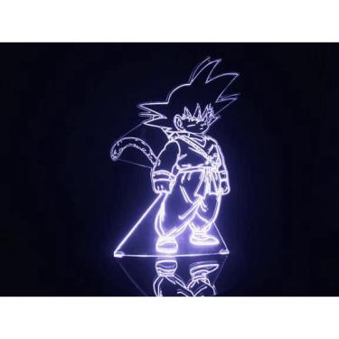Imagem de Luminária Led 3d Goku Criança Dragon Ball Abajur
