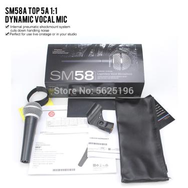 Imagem de Melhor venda vocal dinâmica sm58s sm58 SM58-LC sm 58 microfone microfone profissional para shure