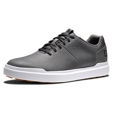 Imagem de FootJoy Sapato de golfe casual masculino Contour, Carvão/Branco, 7 X-Wide