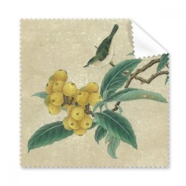 Imagem de Loquat Pano de limpeza de pintura chinesa com pena bordada, 5 peças