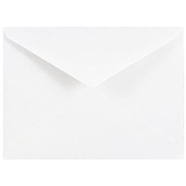 Imagem de Envelopes de convite de papel da JAM – Branco – Pacote com 50, White V-flap, A2