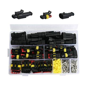 Imagem de YASUOA 352 peças à prova d'água, conector de fio elétrico para carro, kit de plugue de 1/2/3/4 pinos, conector de vela de ignição para carro