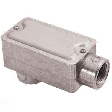 Imagem de Condulete fixo 3/4&quot; tipo &quot;LB&quot; - com tampa / rosca BSP / sem pintura Tramontina