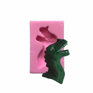 Imagem de Molde De Silicone Cabeça Do Dinossauro (Ceratossauro), Resina, Confeitaria, Biscuit Molds Planet