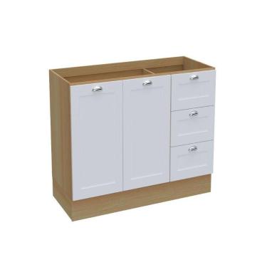 Imagem de Balcão Ditália Denver Riviera Com Branco Cd-1014