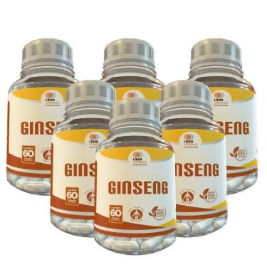 Imagem de Ginseng - 60 Caps 500Mg Kit Com - 6 Potes