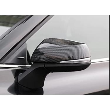Imagem de GZBFTDH Protetor de cobertura de espelho de fibra de carbono para carro para Toyota Sienna 2021 2022 Acessórios Auto Parts Chrome Door Retrovisor Mirror Cover Guard
