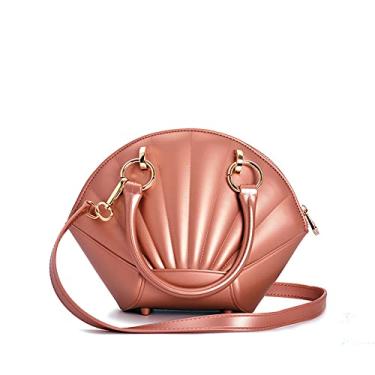 Imagem de Bolsas Transversais Pequenas e modernas para Mulheres Elegante Alça Superior Satchel Bolsa de Ombro com Zíper, rosa
