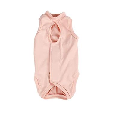 Imagem de Terno de recuperação pós-operatória para cães de gatos, colar e cone de substituição, camisa cirúrgica respirável para castrados e danos na pele, rosa, G (BUST42 cm)