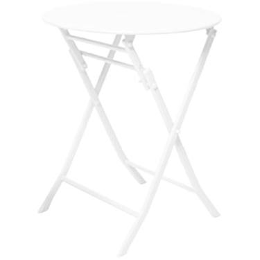 Imagem de KRASS Mesa pequena para pátio, mesa de jantar pequena simples dobrável mesa de jantar quarto varanda mesas de centro para casa mesas de canto portáteis, branco, #1, Collector88