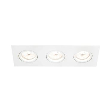 Imagem de Spot de Embutir Newline Lisse II para 3 Lâmpadas Par 30 E27 Bivolt Branco