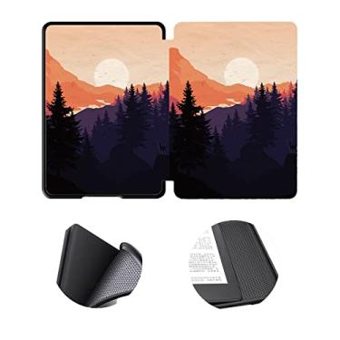 Imagem de Capa para Kindle 10ª geração lançada em 2019, modelo J9G29R, capa estilo natalino com função de ativação automática para hibernar – impermeável e durável
