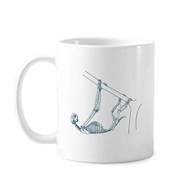 Imagem de Esboço Esqueleto Caneca Animal Cerâmica Cerâmica Café Porcelana Utensílios de Mesa