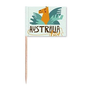 Imagem de Bandeira de palito de dente de girafa e casa de Sydney da Austrália