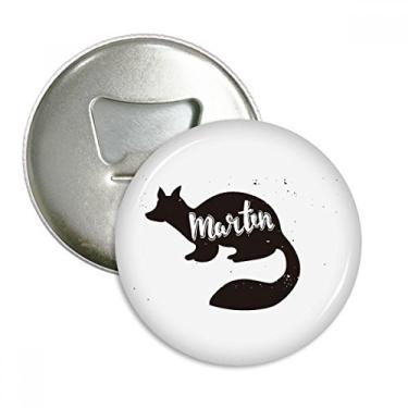Imagem de Marten Abridor de Garrafas Animal Preto e Branco Emblema Multifuncional