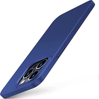 Imagem de Capa Capinha Para iPhone 13 Pro Max Tela 6.7 Case Acr�lica Fosca Ultra Fina Premium (Azul)