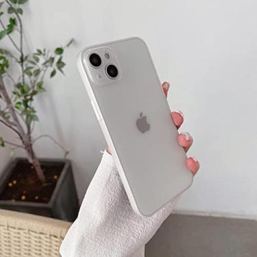 Imagem de Capa de telefone fosca ultra fina, macia e transparente para iPhone 14 Pro Max 11 13 12 Mini 7 8 Plus XS X XR Capa roxa transparente transparente, branca, para iPhone 6 6s
