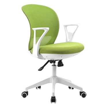 Imagem de cadeira de escritório Cadeira de computador Cadeira de mesa de escritório Ergonomia Cadeira giratória de levantamento Cadeira de trabalho Cadeira de jogos Cadeira de assento almofadada (cor: verde)