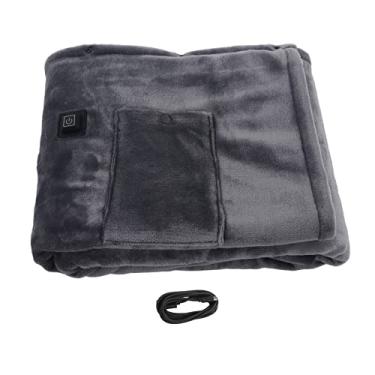 Imagem de Cobertor aquecido elétrico 3550, cobertor elétrico de flanela de aquecimento rápido de 10 W 5 V, com 3 engrenagens e proteção contra superaquecimento (140 * 80 cm)