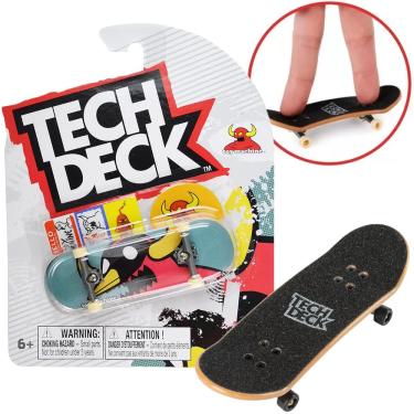 tech Dech Brinquedo Skateboard Skate Dedo com Tênis -APENAS 1