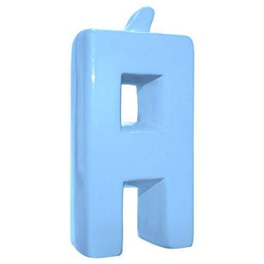 Imagem de Letra Á Decorativa Com Acento Ceramicas Pegorin Azul Bebe