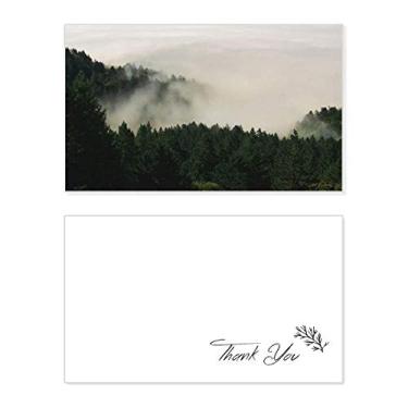 Imagem de Mountain Fog Forest Cloud Sky Cartão de agradecimento aniversário comemoração casamento agradecimento