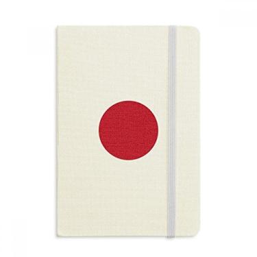 Imagem de Caderno com a bandeira nacional do Japão, capa dura de tecido, diário clássico A5