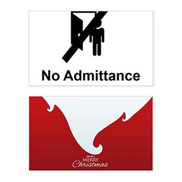 Imagem de No Admittance Warning Symbol Holiday Holiday Merry Christmas Congrats Card Christmas Letter Message