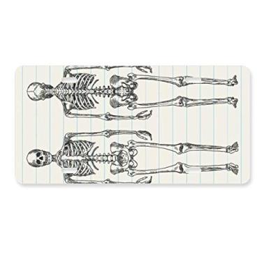Imagem de DIYthinker Estrutura do corpo humano esqueleto placa de licença decoração aço inoxidável automóvel