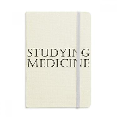 Imagem de Caderno de medicina com frases curtas, capa dura oficial, diário clássico
