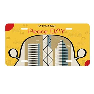 Imagem de DIYthinker Placa de carro Hong Kong Victoria Harbour Decoração de carro Dia da Paz