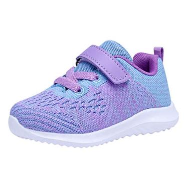 Imagem de Tênis de corrida para meninos e meninas da COODO, Mauve, 10 Toddler