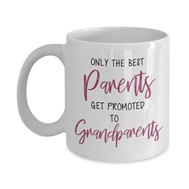 Imagem de Caneca Future Grandparent – Apenas os melhores pais são promovidos aos avós – Presente para avós – Xícara de café – Ideia de