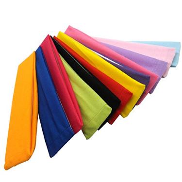 Imagem de Tendbox 1 conjunto de faixas elásticas coloridas para yoga, faixa de cabelo elástica, elástica, esportiva, academia, exercício, uso casual, 12 Colors