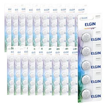 Imagem de Pilha CR2032 3V Elgin Bateria Moeda kit 100 unidades