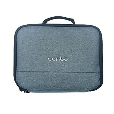 Imagem de Moniss Bolsa de transporte de estojo de projetor para mini projetor Bolsa de transporte de viagem com alça de ombro ajustável/bolsos de armazenamento de acessórios (se encaixa na maioria dos mini p
