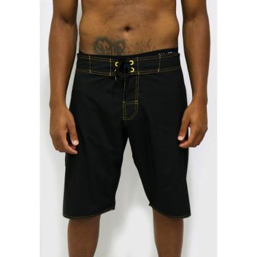 Imagem de Bermuda Água Alkary Preta costura Amarela-Masculino