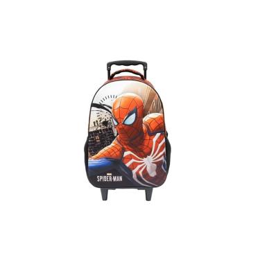 Imagem de Mochila de Rodas Escolar Spider Man 3D Original Disney-Masculino