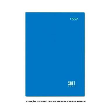 Imagem de Caderno Brochura Azul Soft Book 48 Folhas Avaria