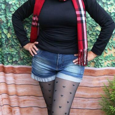 Imagem de Meia Calça Translúcida Forrada 220 gr - Edição Especial Desenhada