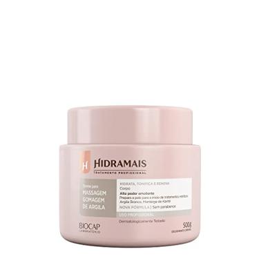 Imagem de Creme Para Massagem Hidramais Profissional - Gomagem Argila 500g - Excelente Deslizamento e Hidratação Corporal
