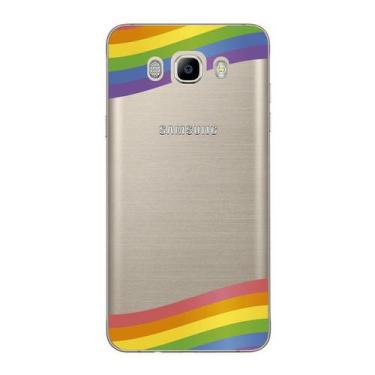 Imagem de Capa Case Capinha Samsung Galaxy  J7 2016 Arco Iris Faixas - Showcase